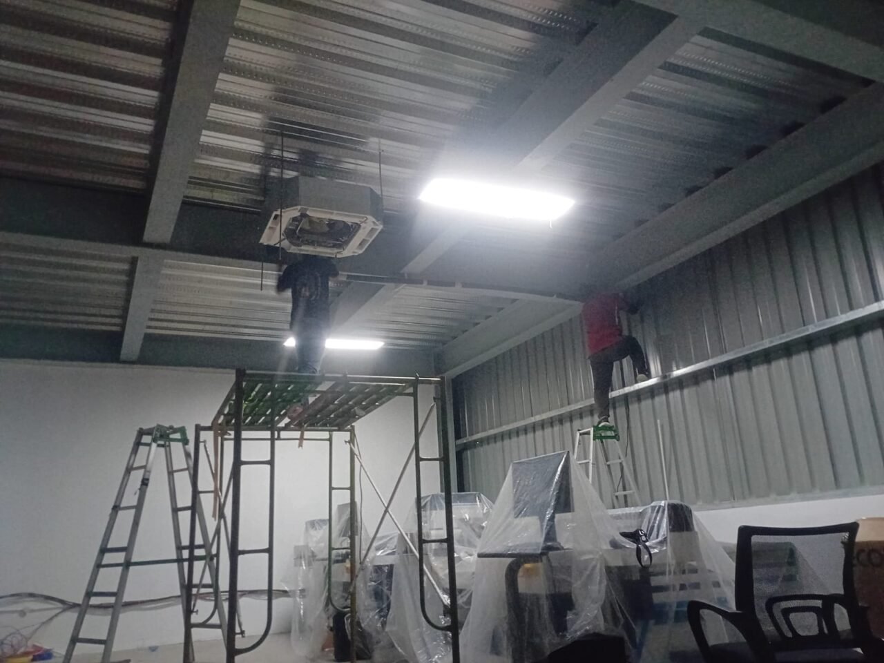 Installasi AC Cassete - Pabrik Di Jawa Barat